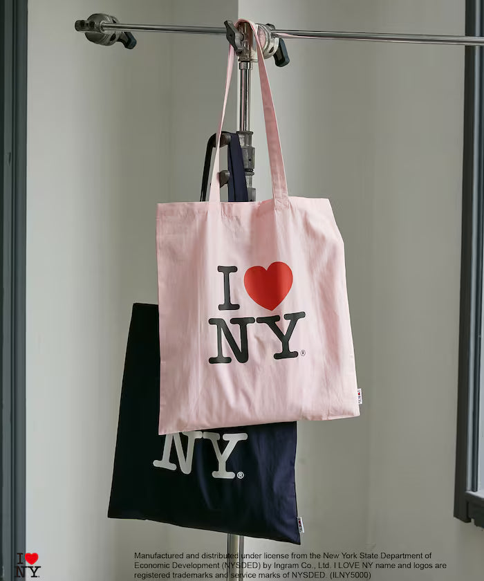 I LOVE NY Logo Printed Tote Bag Limited Edition - Pink