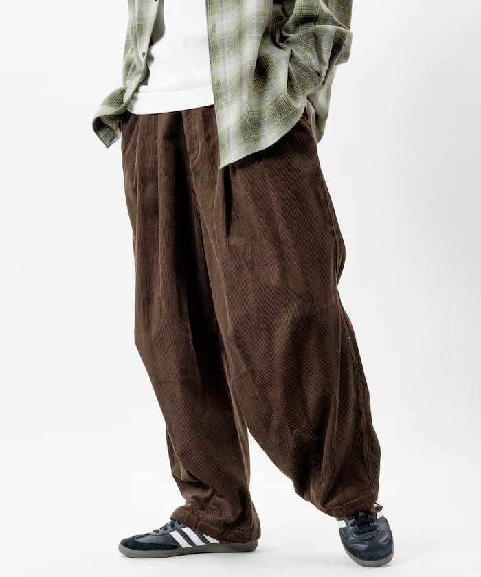 Wide Silhouette Corduroy Military Circus Pants / Snow Pants 【Limited Edition】