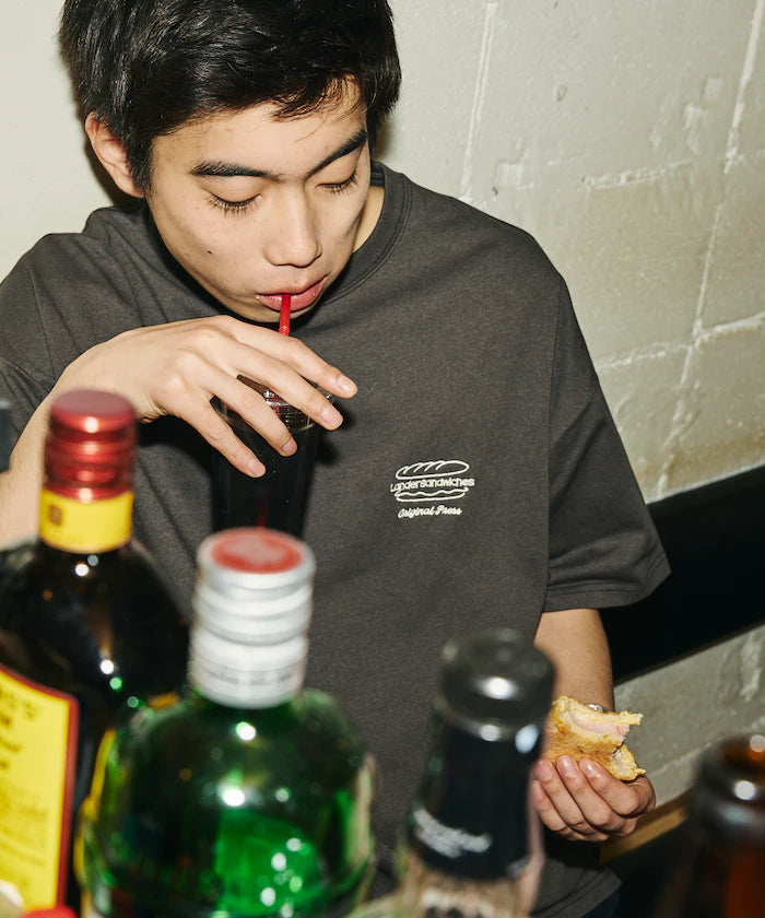LANDER SANDWICHES×FREAK'S STORE/Lander Limited Edition Big Silhouette Back Print Crew Neck T-Shirt 【Limited Release】