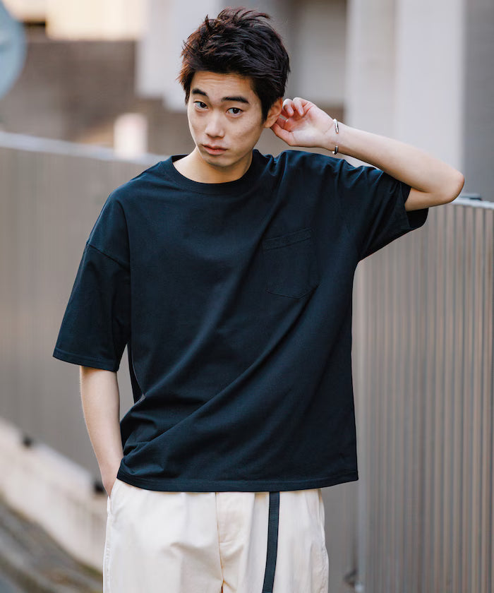 STORATECH Big Silhouette Pocket T-shirt/Antibacterial/Odor-resistant/Antimicrobial/UV Cut/Contact Cooling/Quick Drying 【Limited Edition】