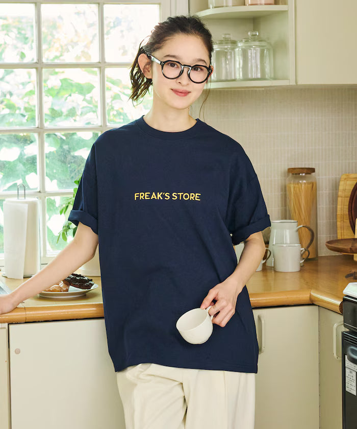 Relaxed Fit Embroidered Logo Crew Neck T-Shirt 【Limited Edition】