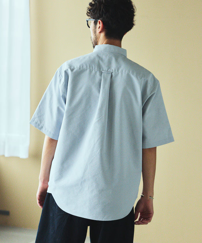 AIRDRY HIGH TECHYARN high-performance material oxford button-down shirt short sleeve moisture-wicking quick-dry