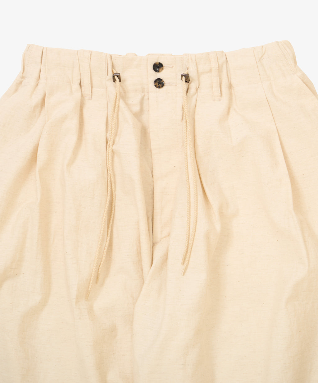 circular short pants back satin natural