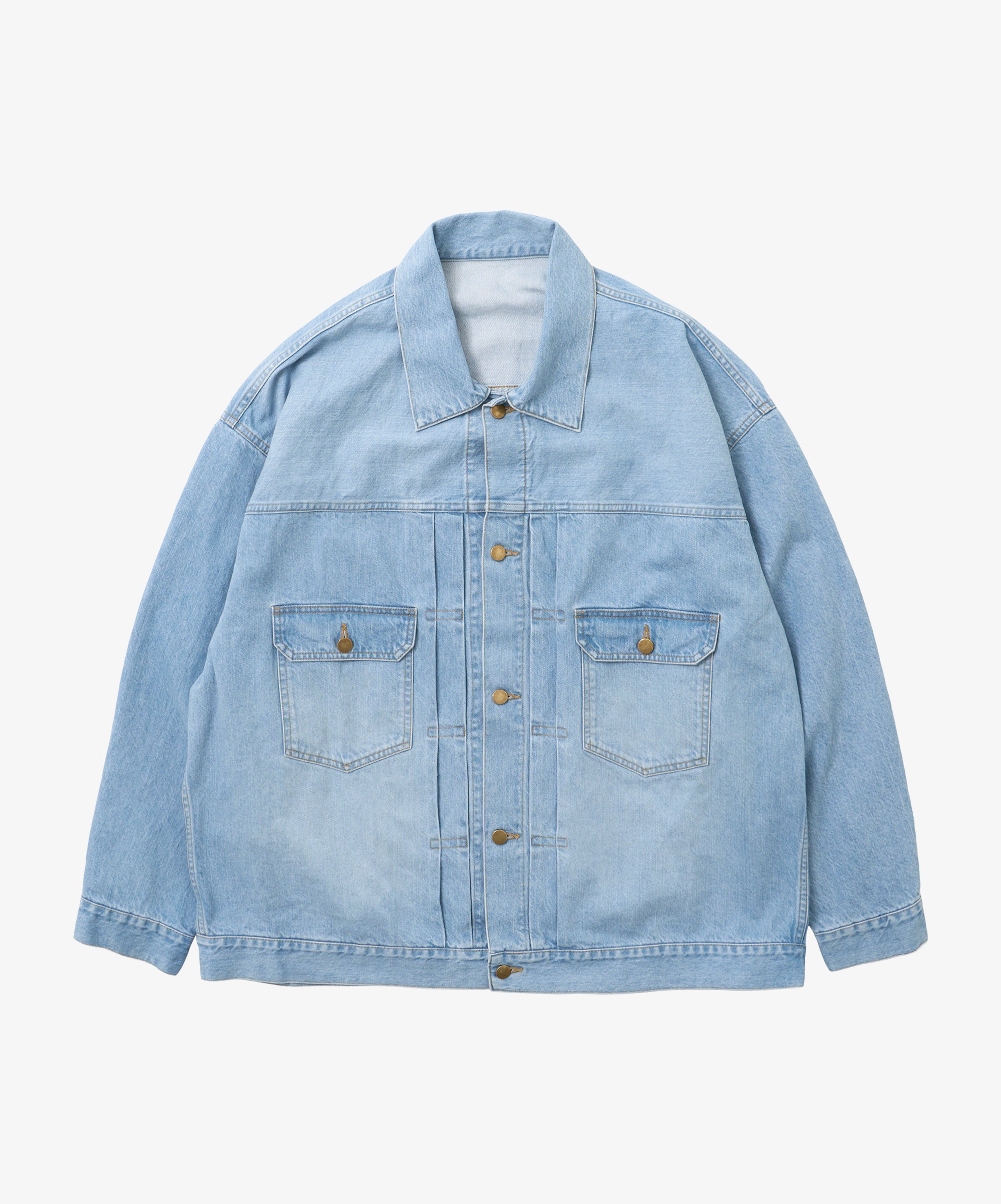 trucker jacket denim bleached - default