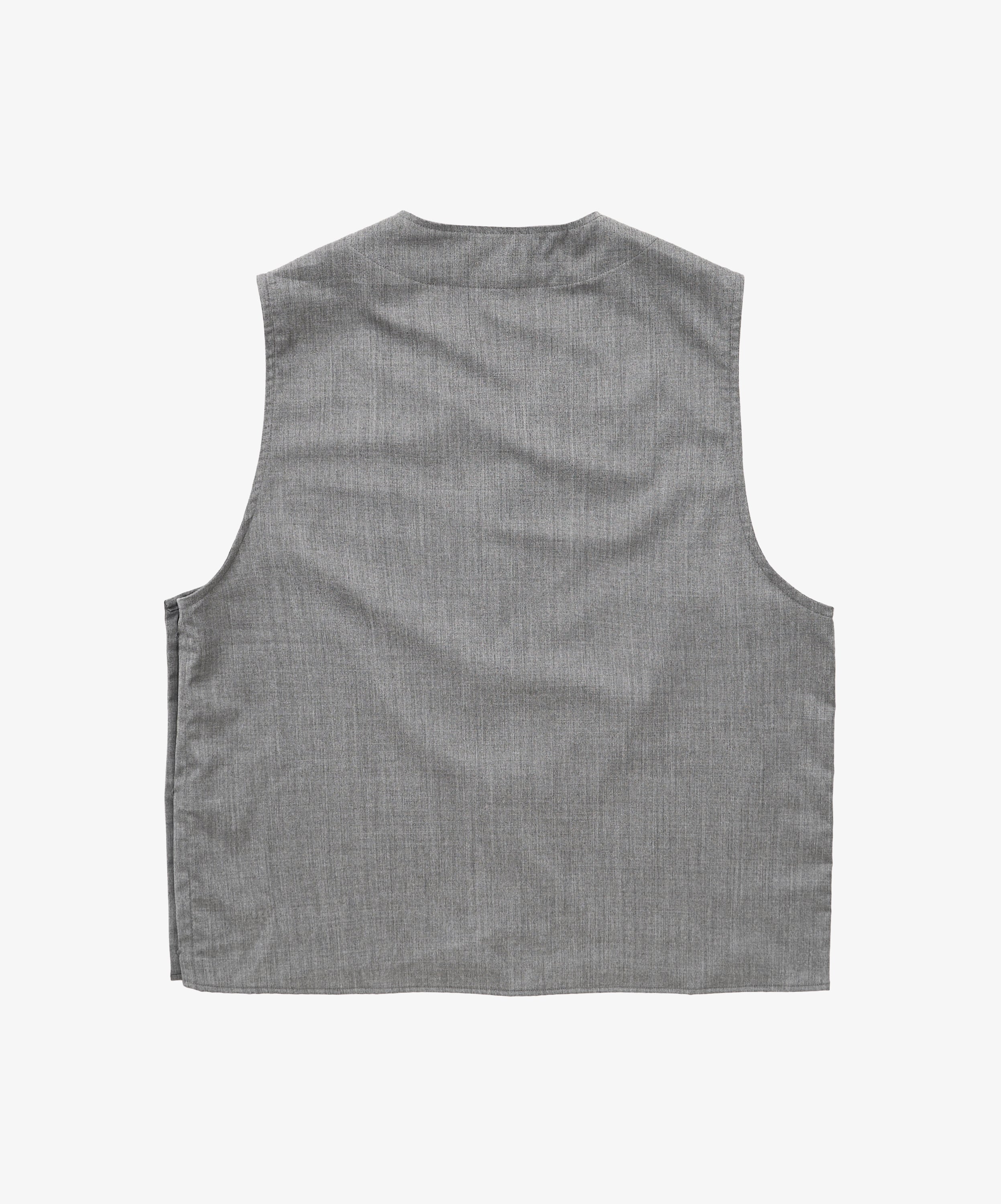 gilet grey twill