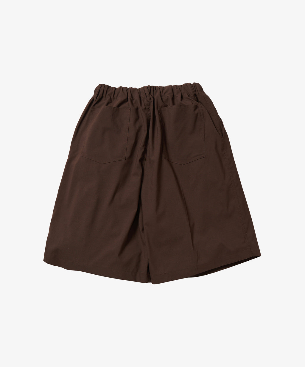 circular short pants brown