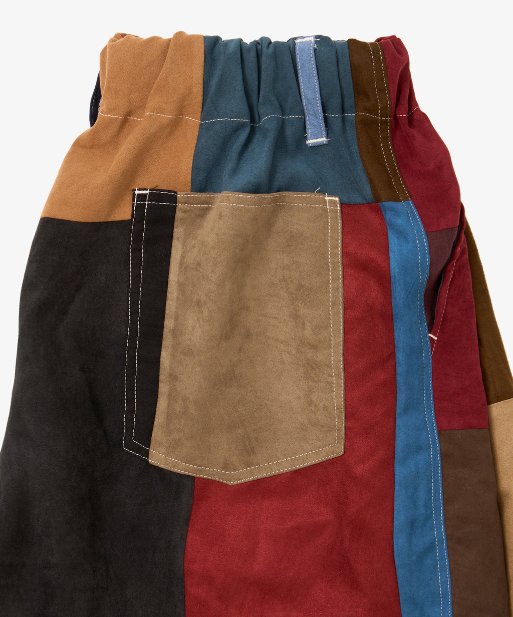 circular pants faux suede seven