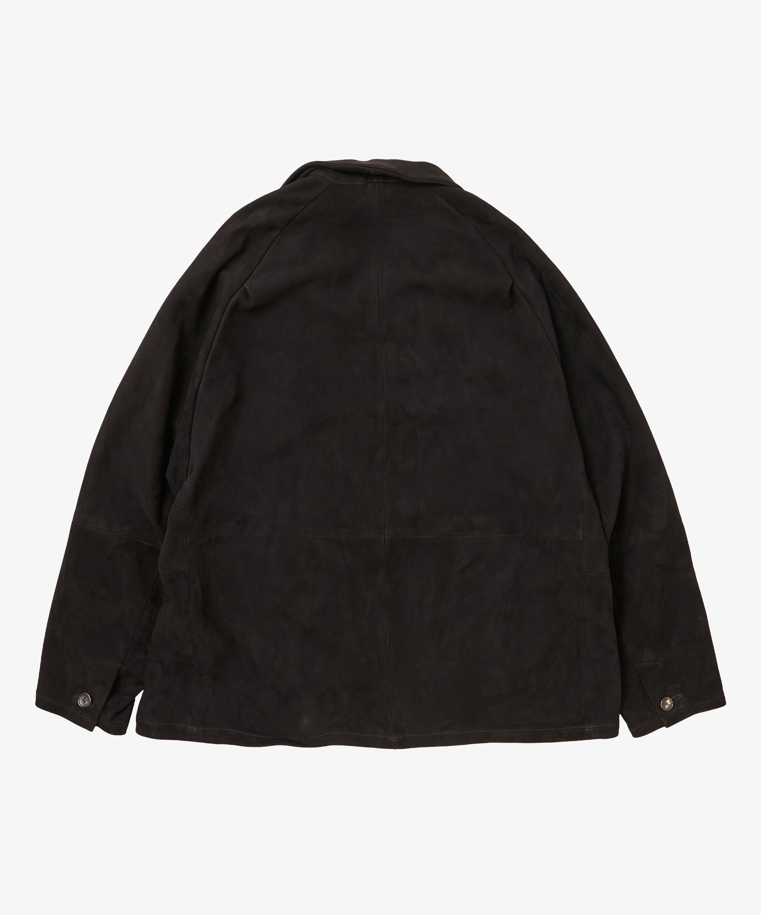 veste two button sheepskin black