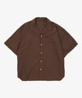 re-engineered overshirt short sleeve brown - default