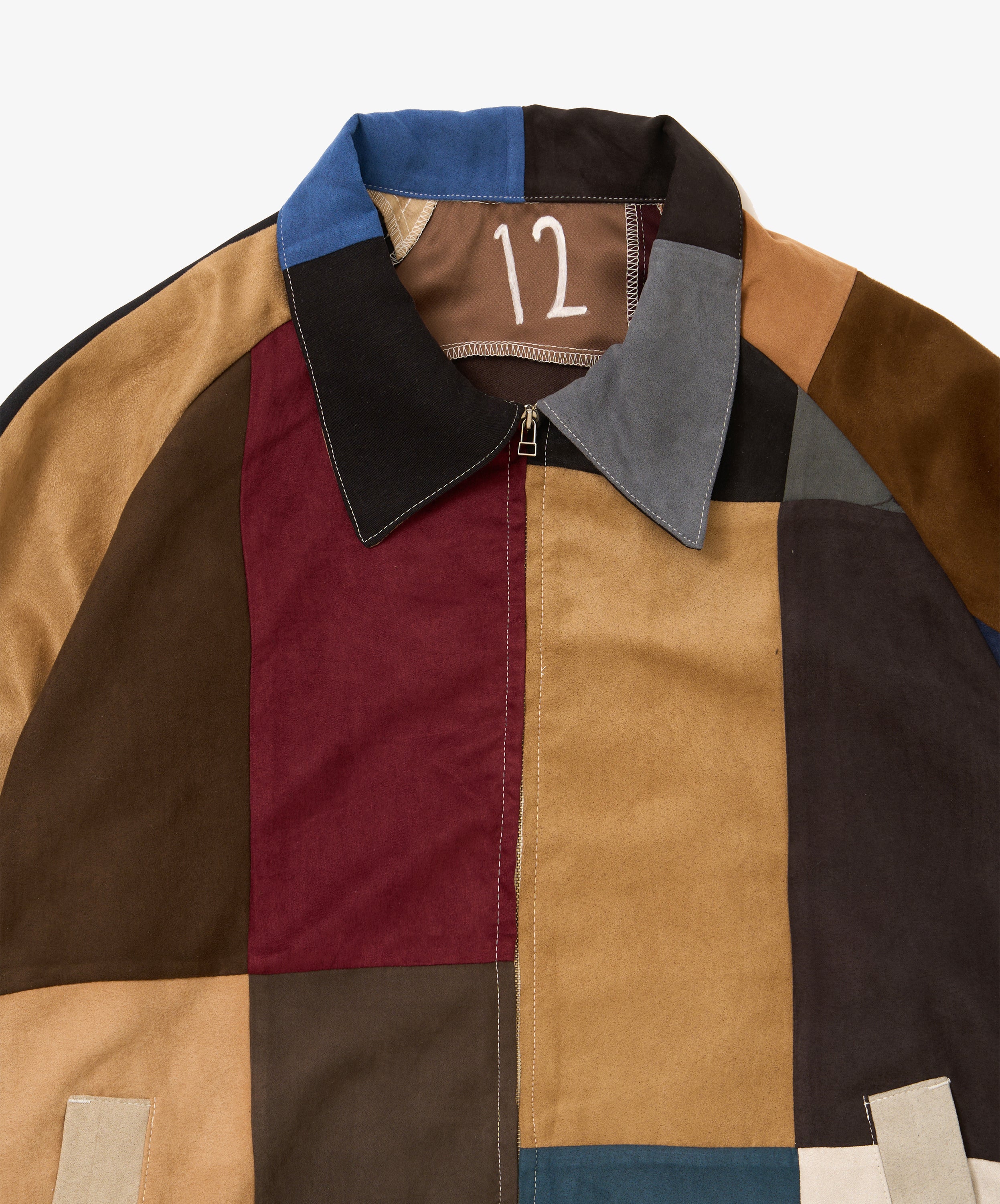 zip blouson faux suede twelve