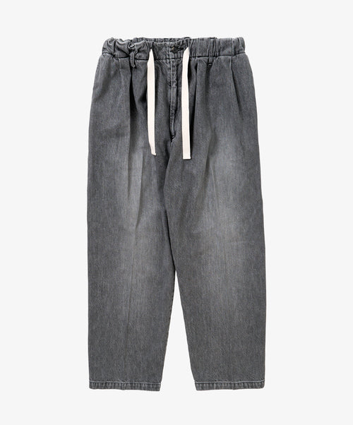 baggy trousers black denim bleached - default