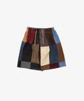 circular shorts faux suede six - default