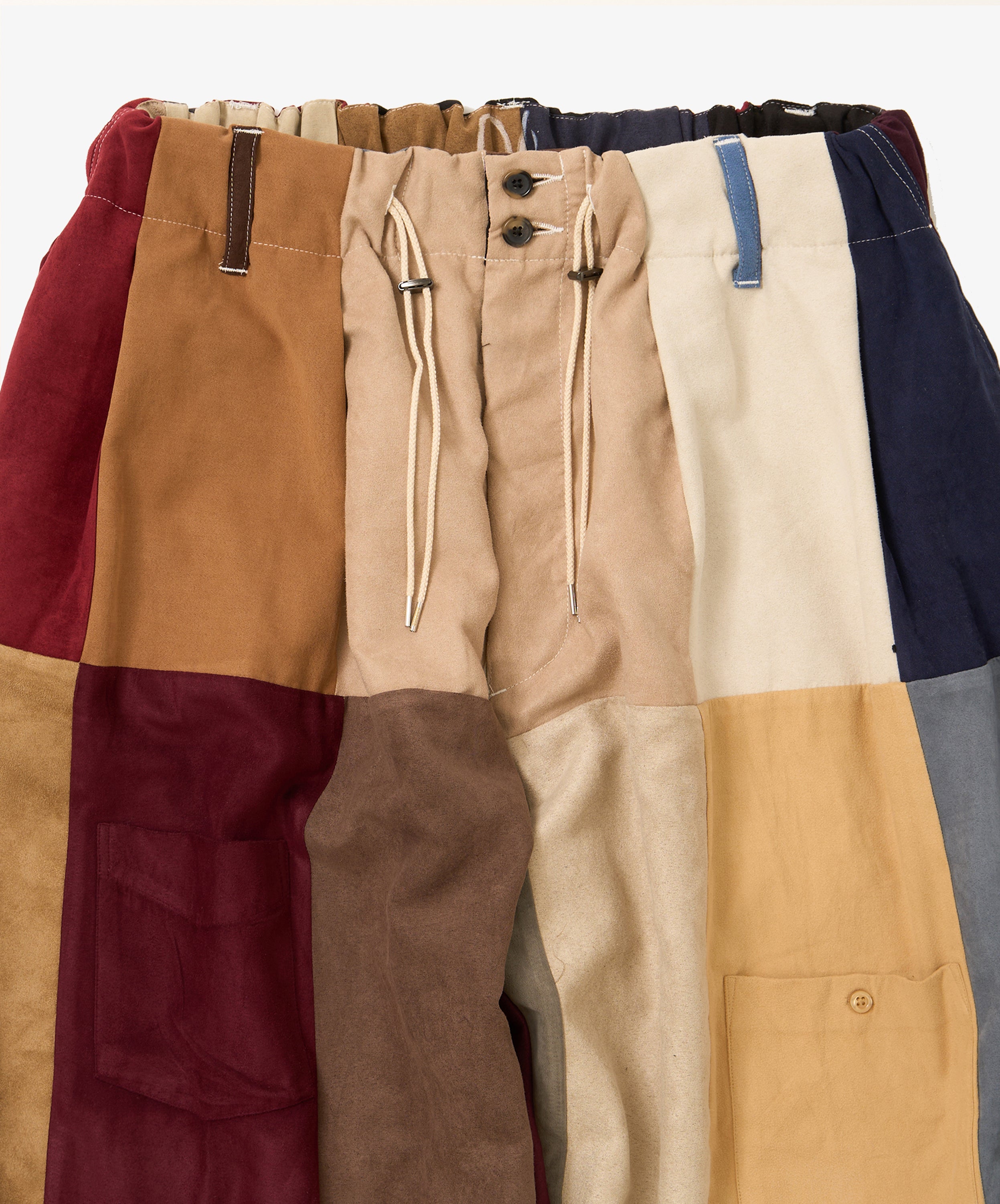circular pants faux suede four