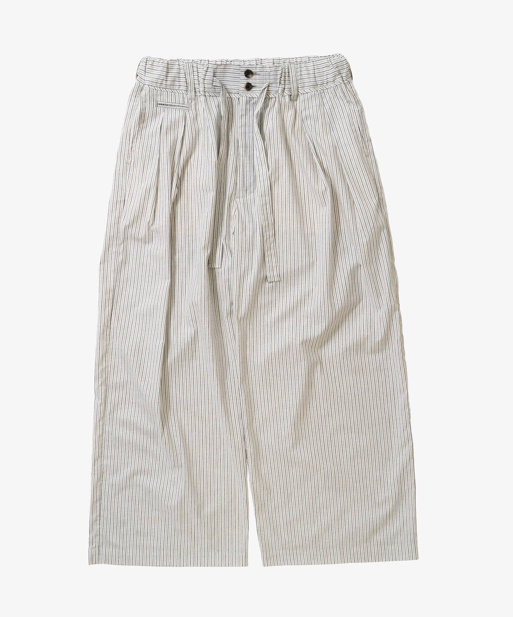 banshu ori hakama pants brown stripe - default