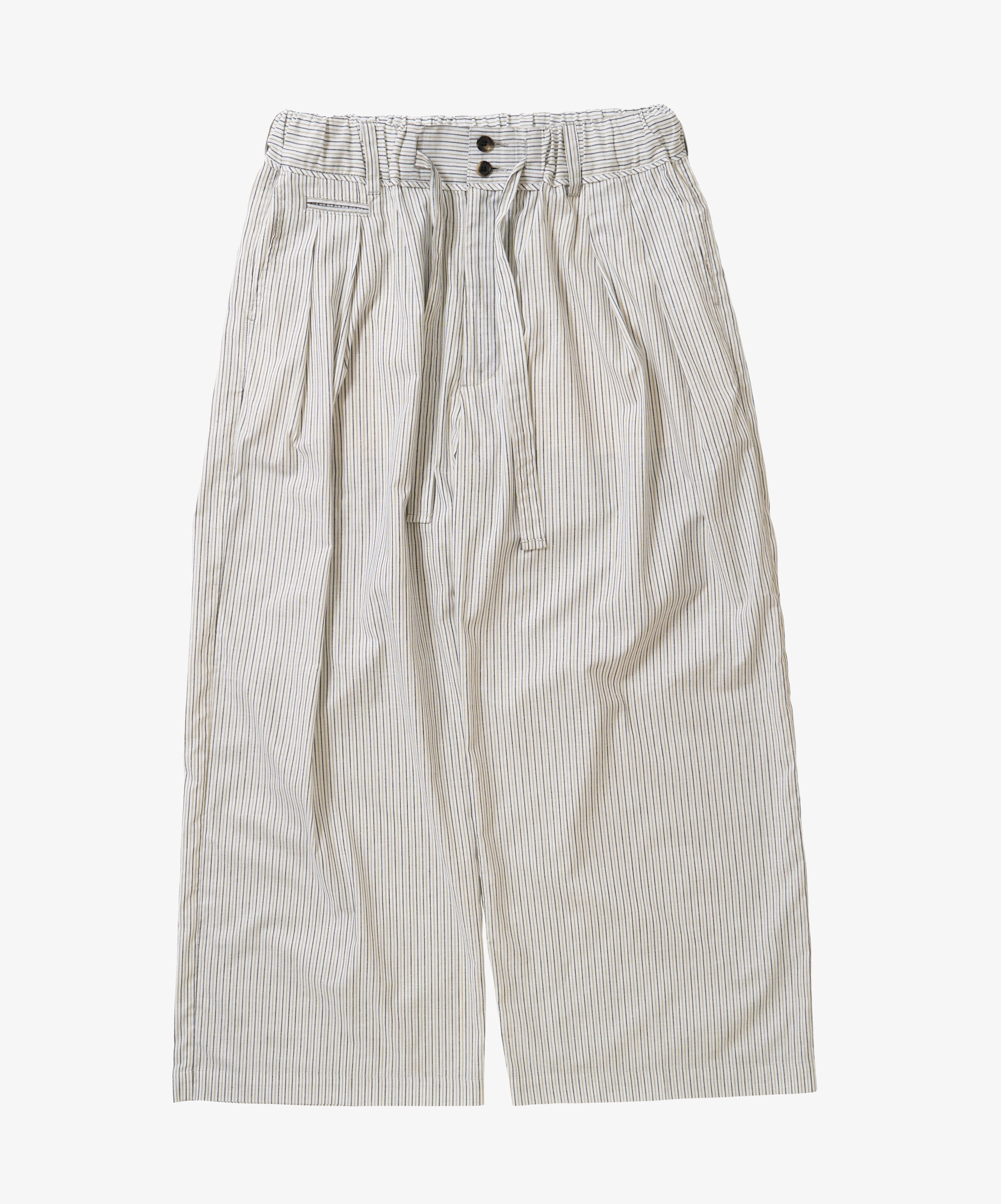 banshu ori hakama pants brown stripe - default