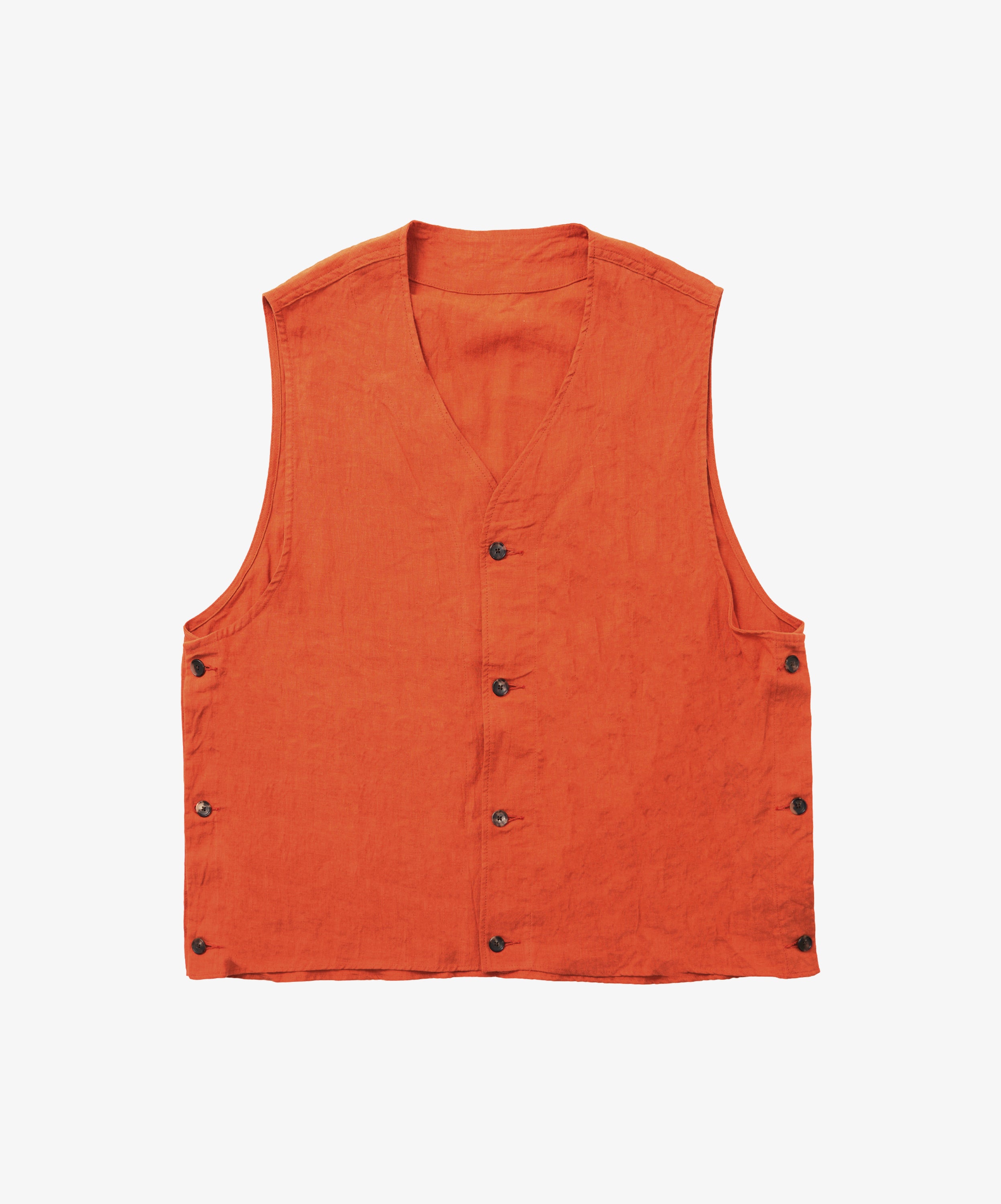 gilet linen brique - default