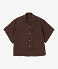 overshirt short sleeve brown - default