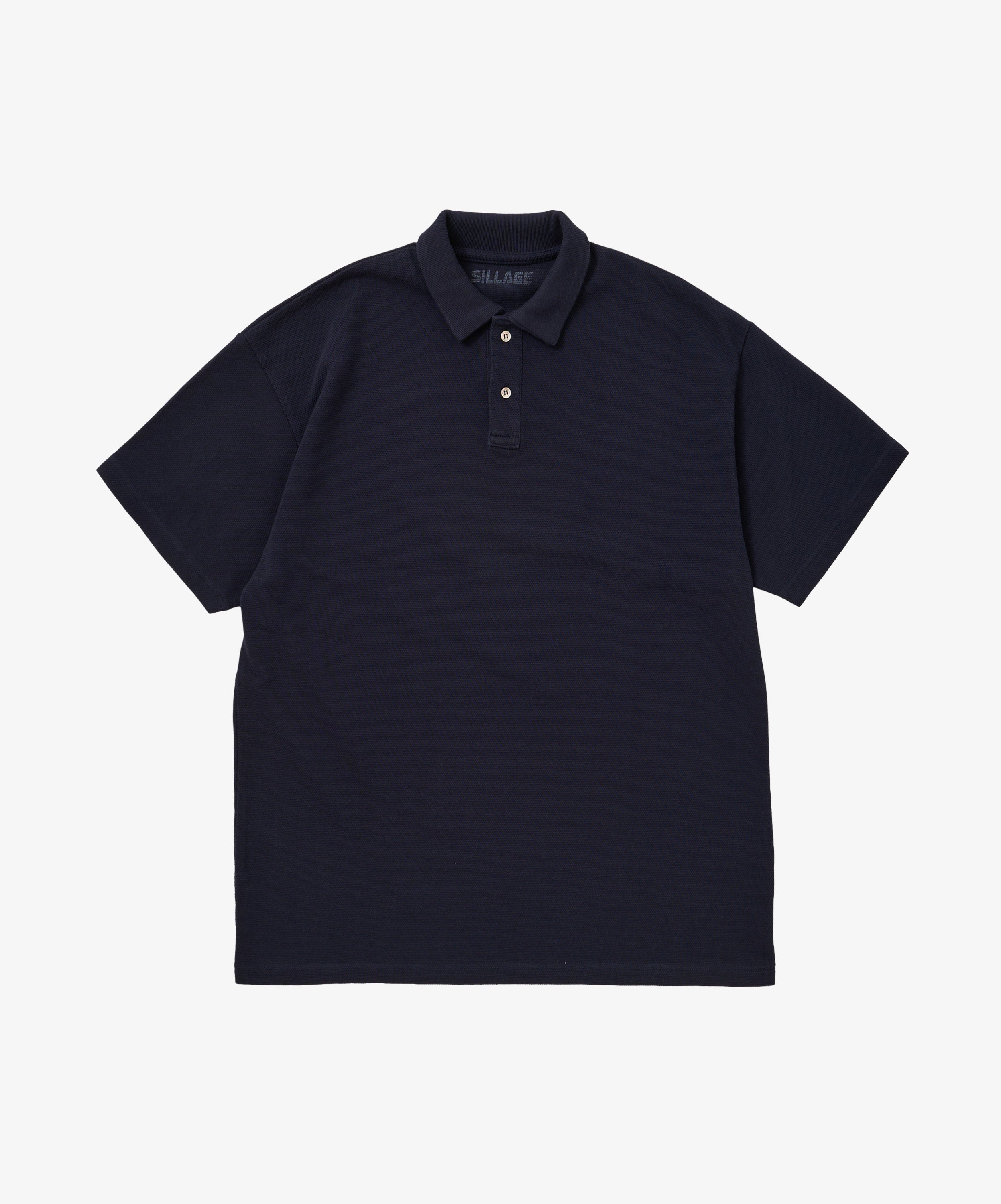 twisted pique polo navy - default