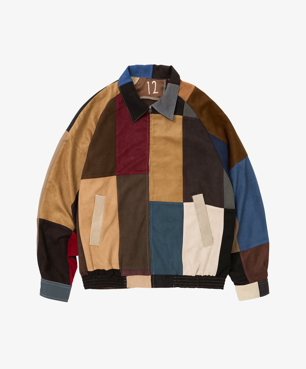 zip blouson faux suede twelve - default