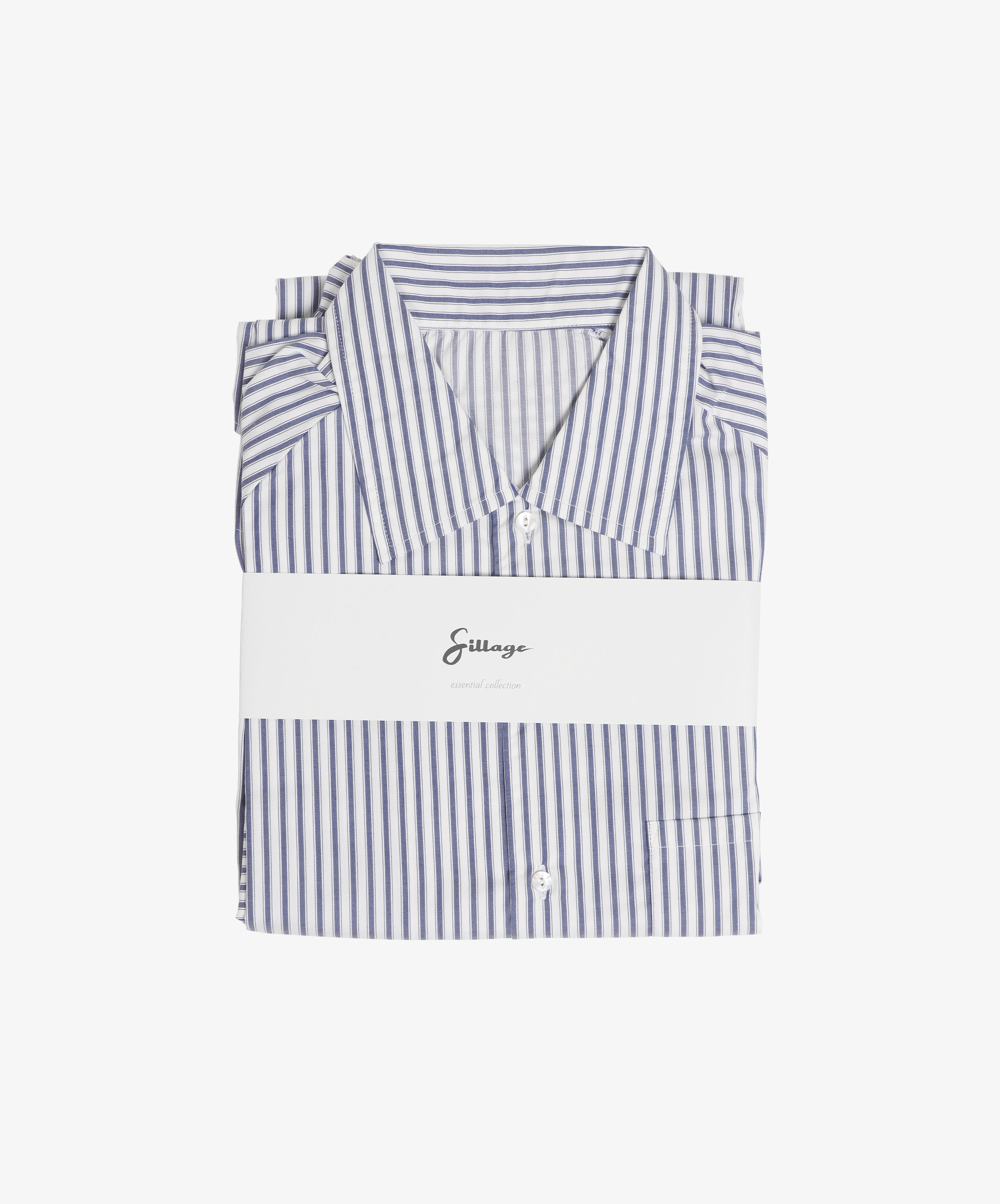 pyjama set white stripe - default