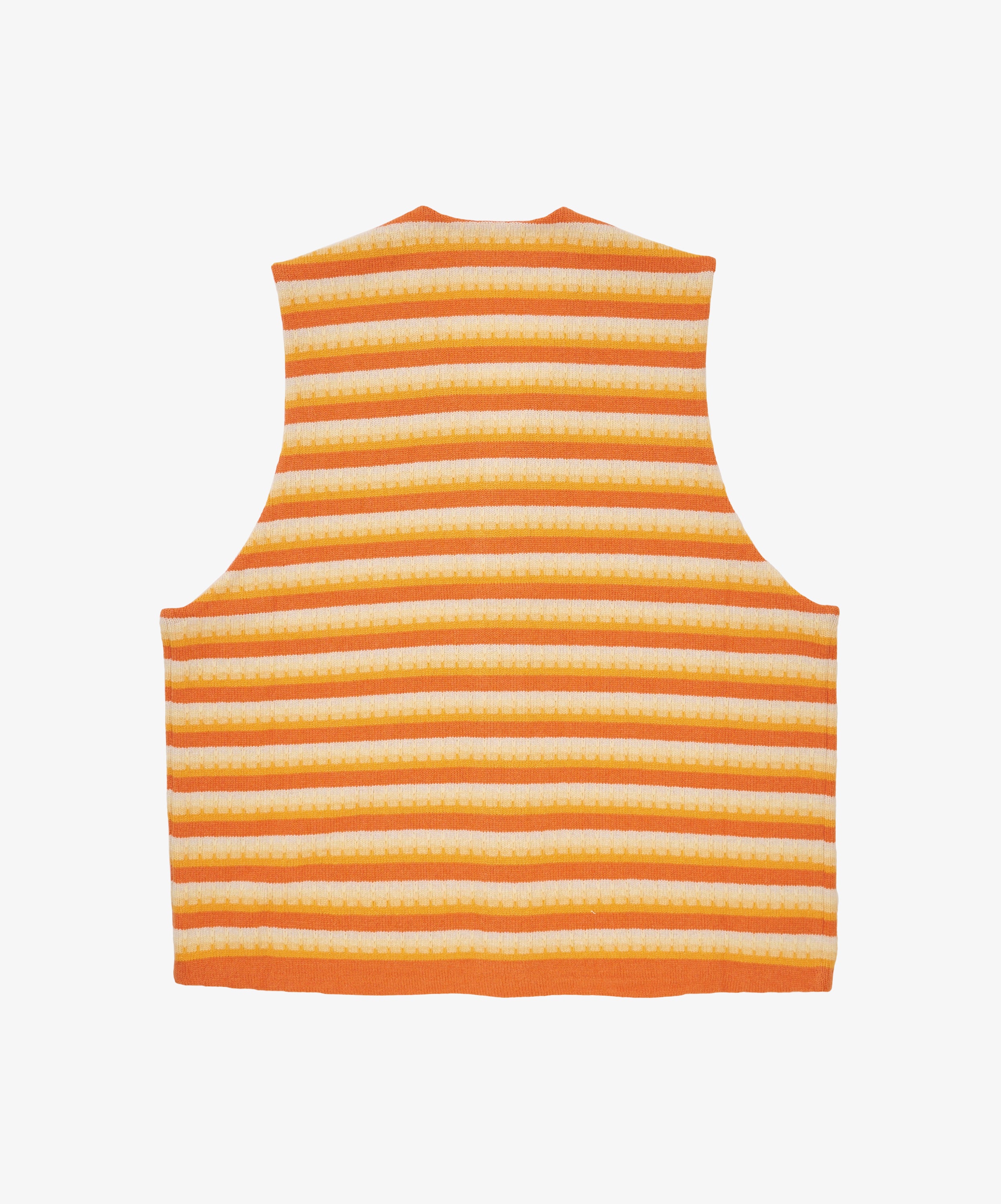 gilet three d knit yellow mix