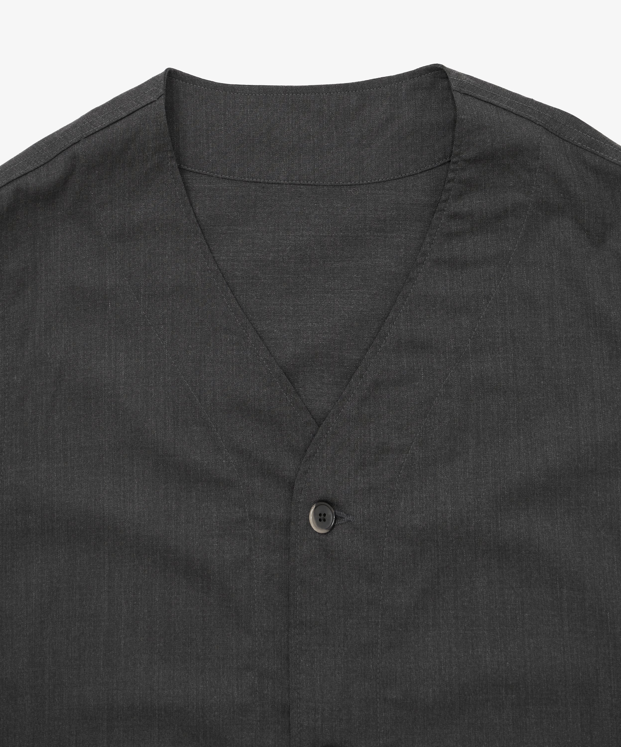 gilet anthracite twill