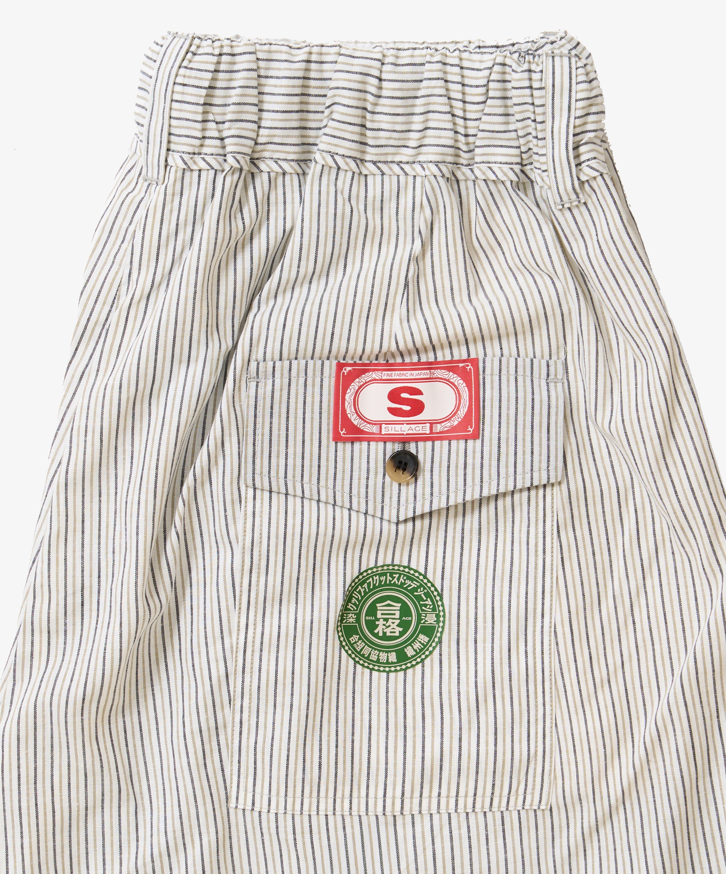 banshu ori hakama pants brown stripe