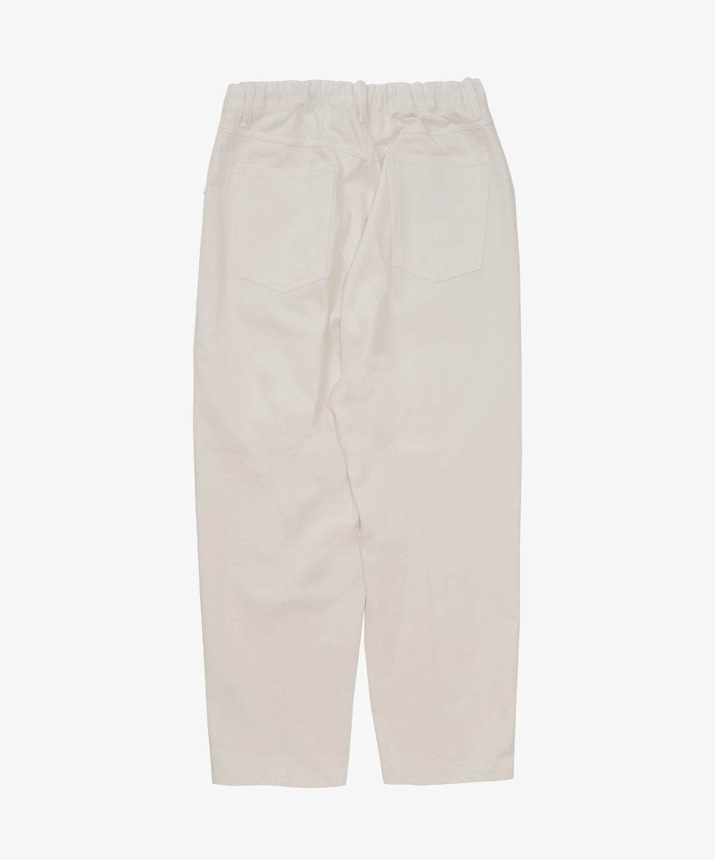 pantalon cinq poches white denim one wash