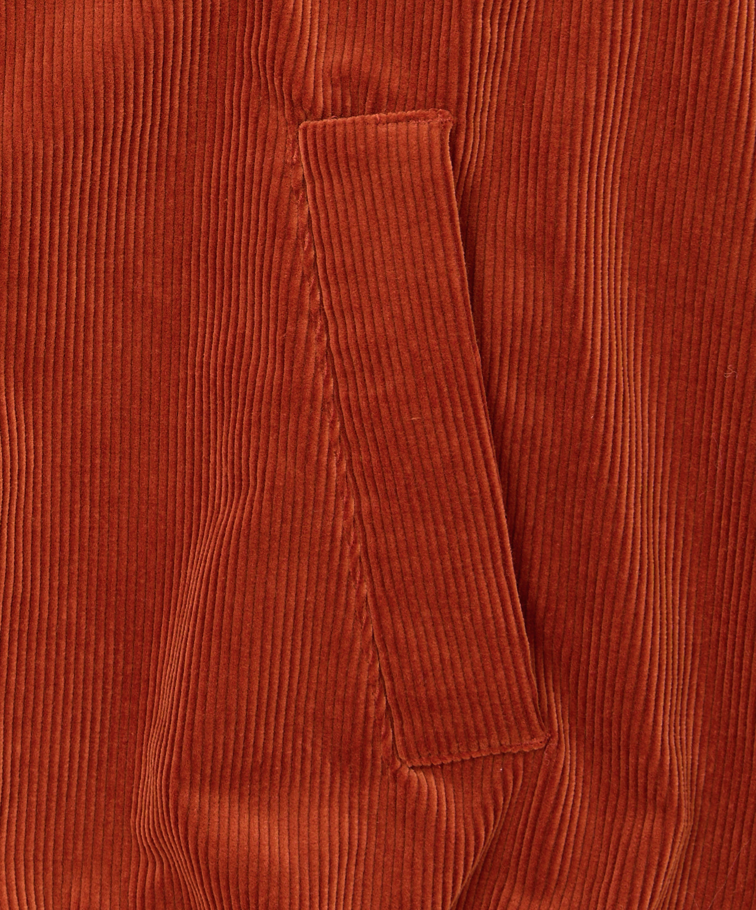 zip up blouson corduroy orange