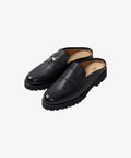 coin loafer mule snake black - default