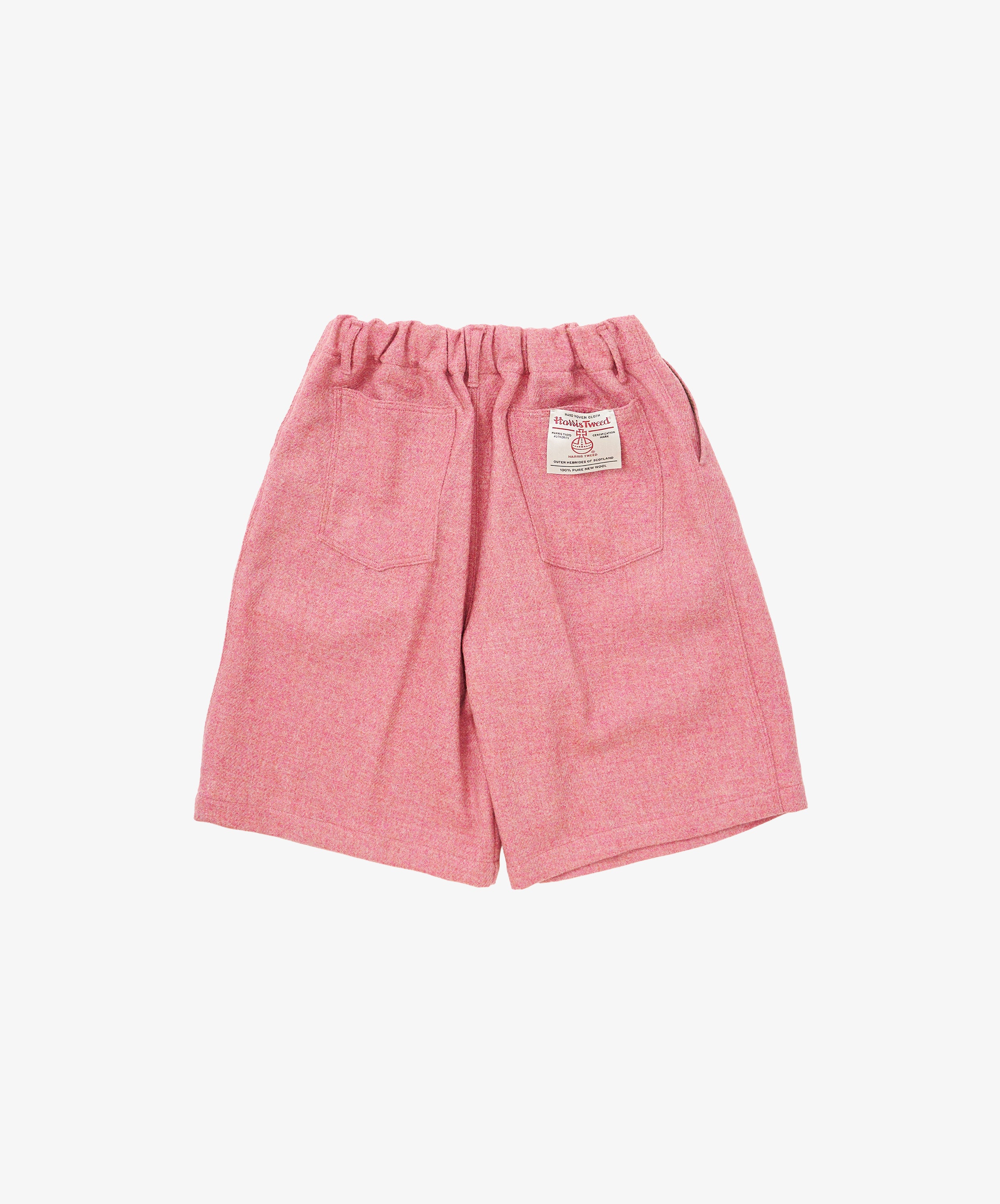 circular short pink harris tweed
