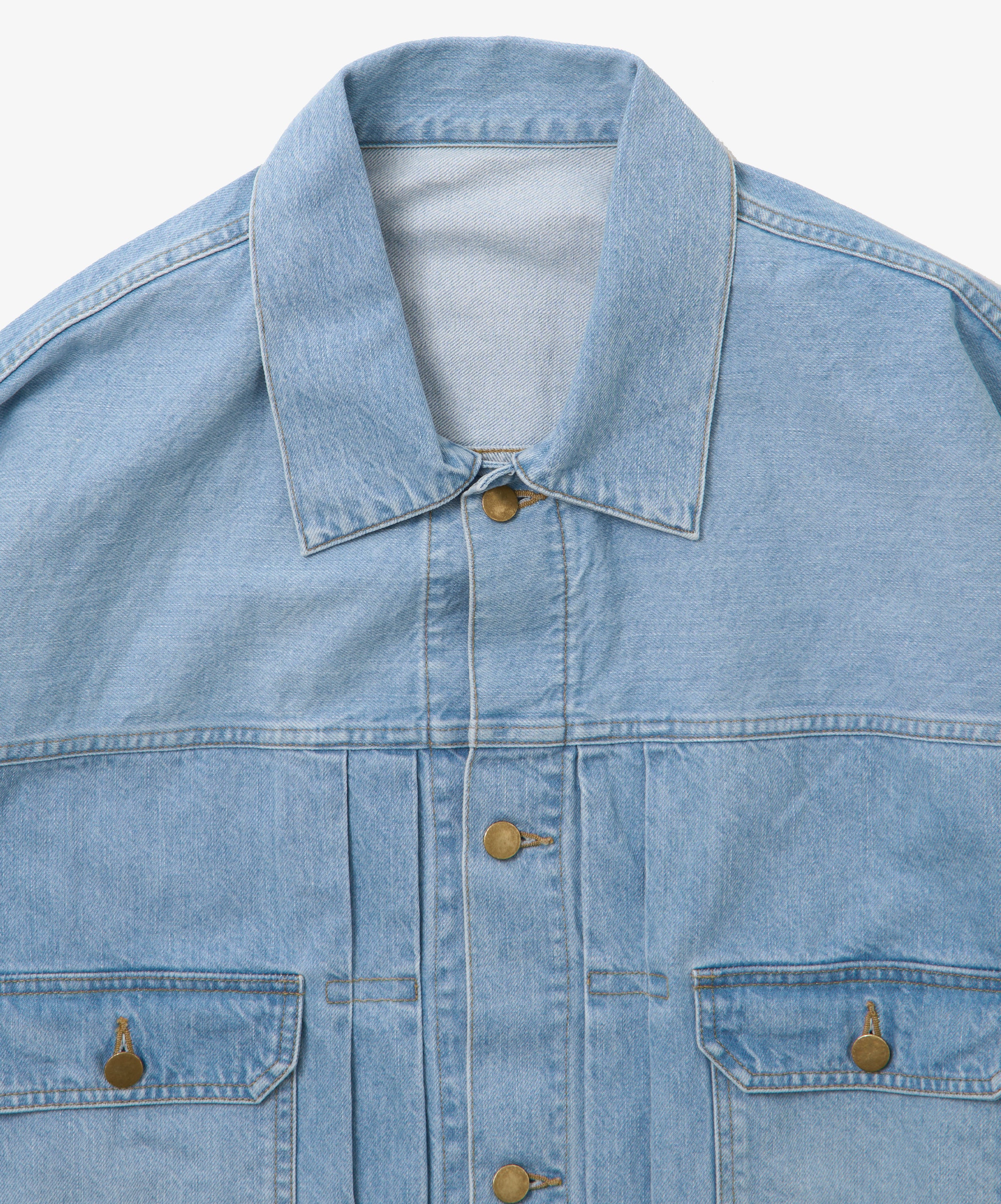 trucker jacket denim bleached