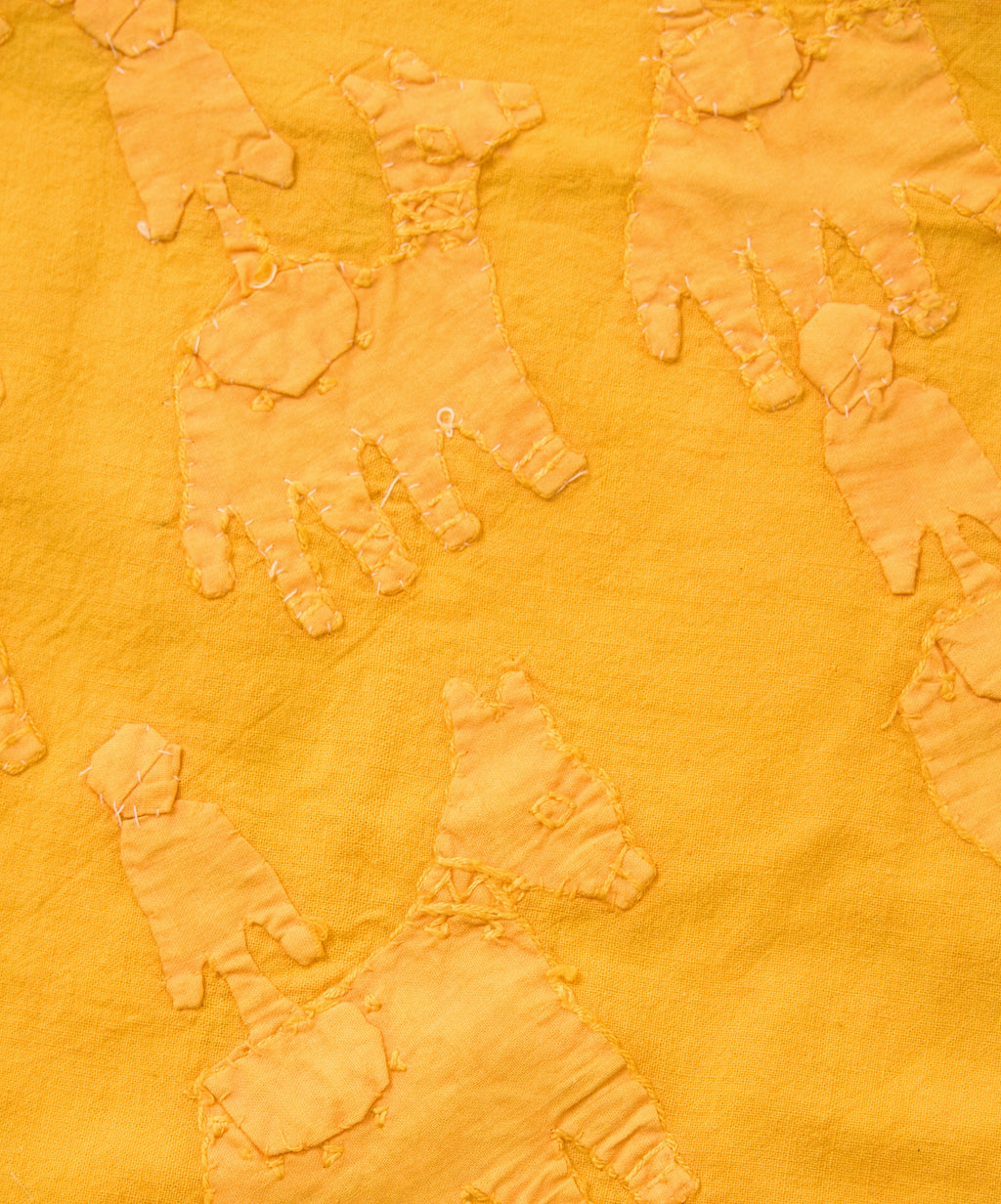 overshirt antique patchwork yellow