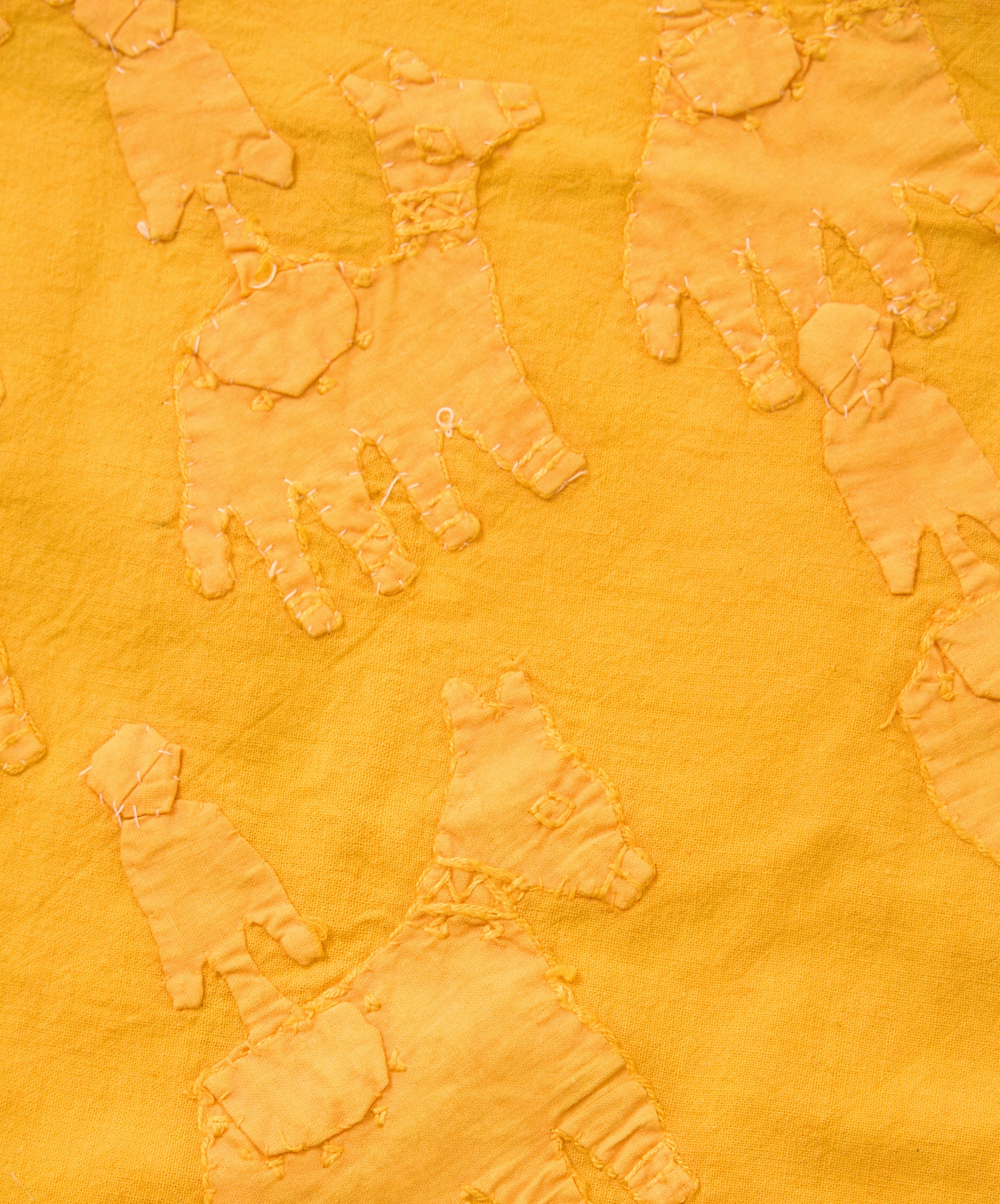 overshirt antique patchwork yellow