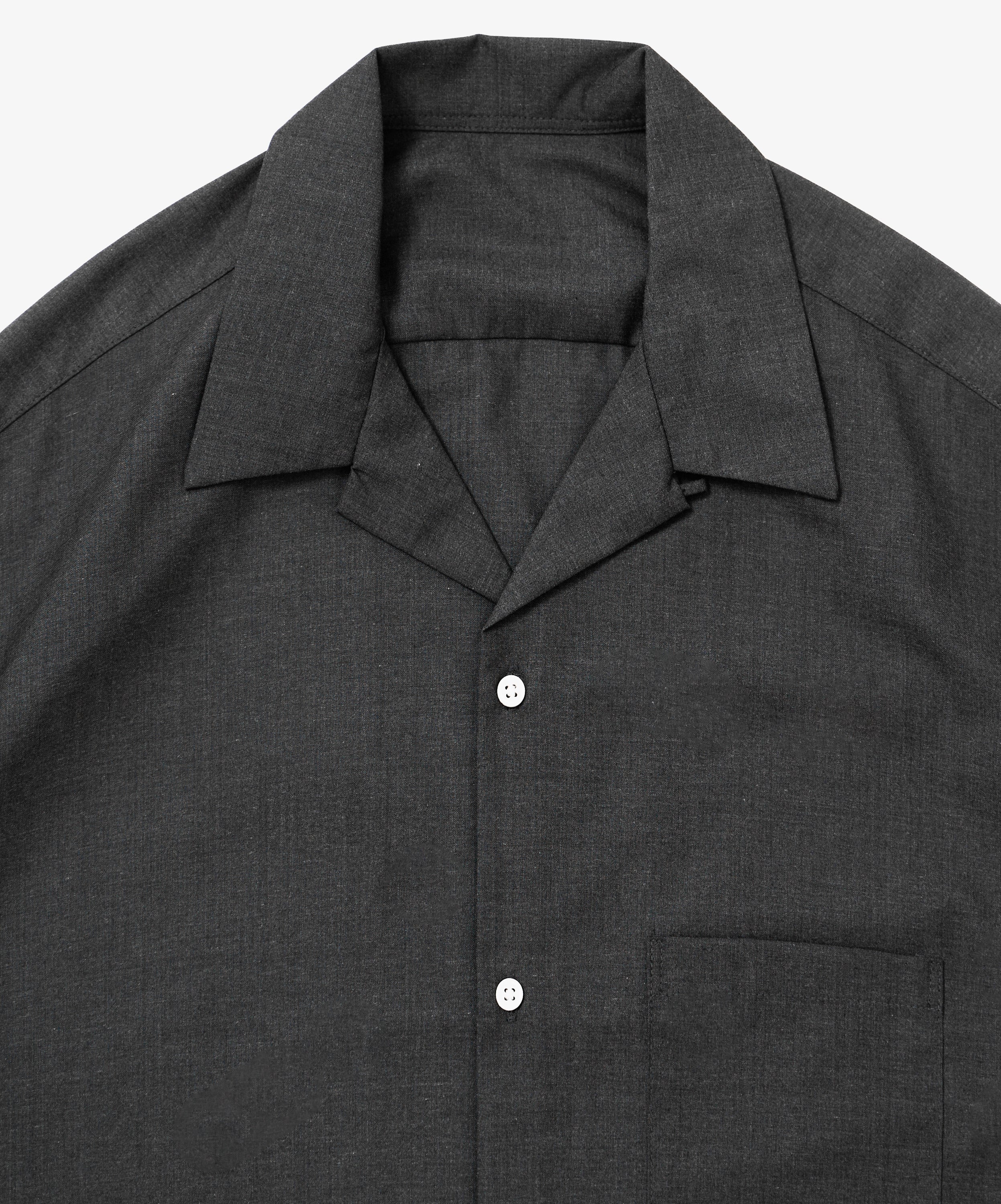 re-engineered overshirt short sleeve anthracite