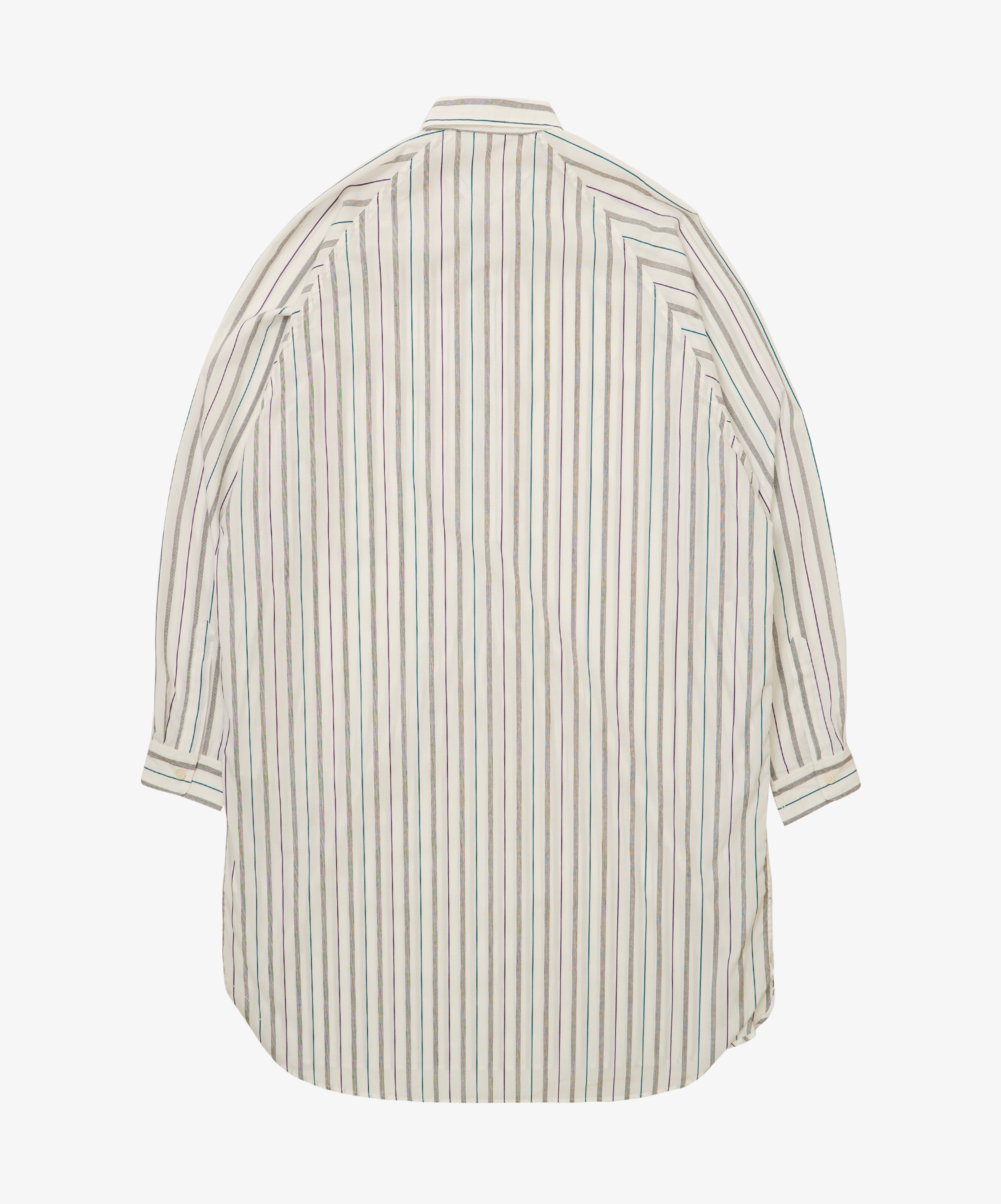 popover shirt dead stock jacquard stripe long