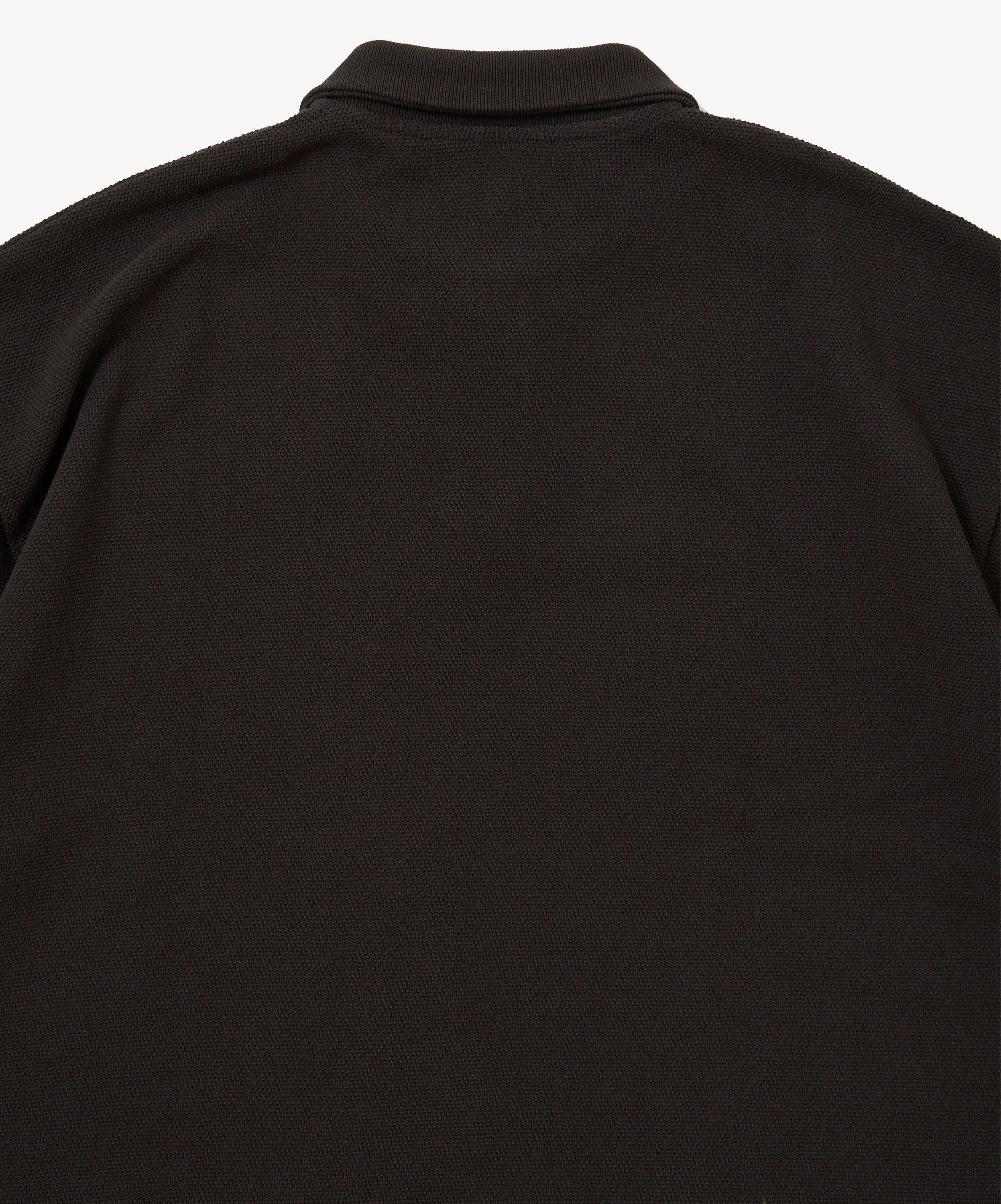 twisted pique polo black