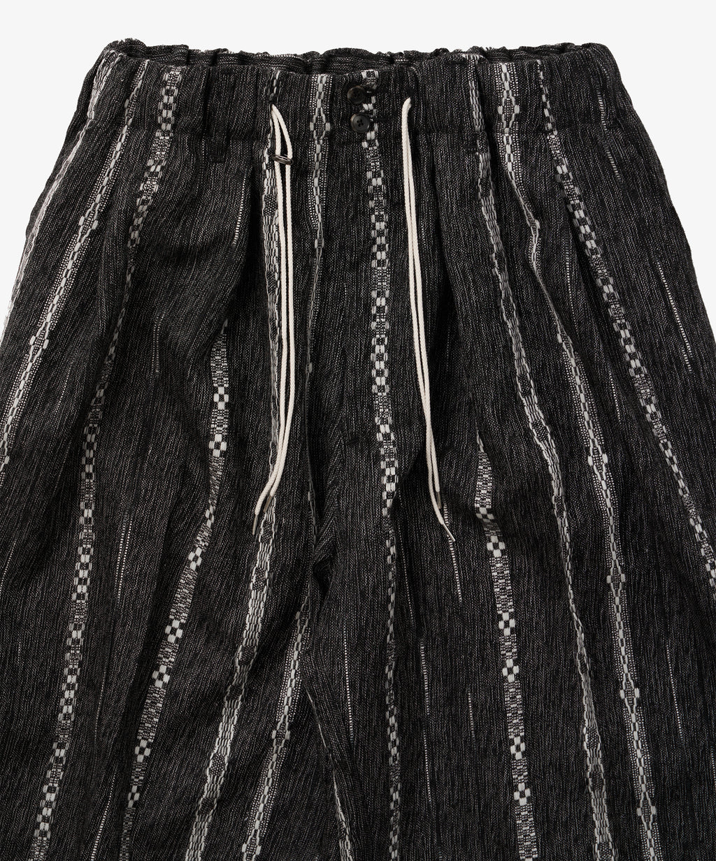 watahiko circular short pants black