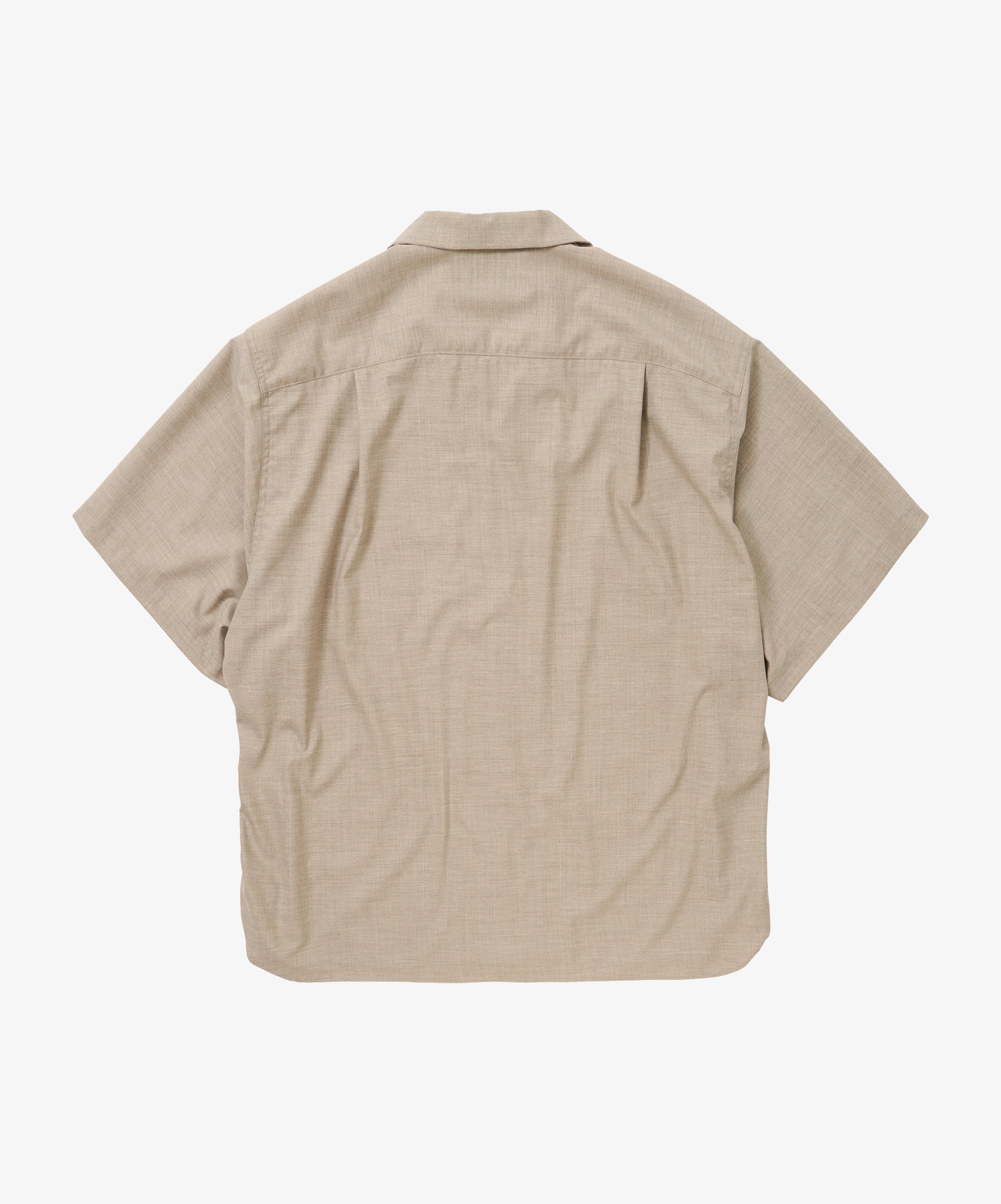 re-engineered overshirt short sleeve grey