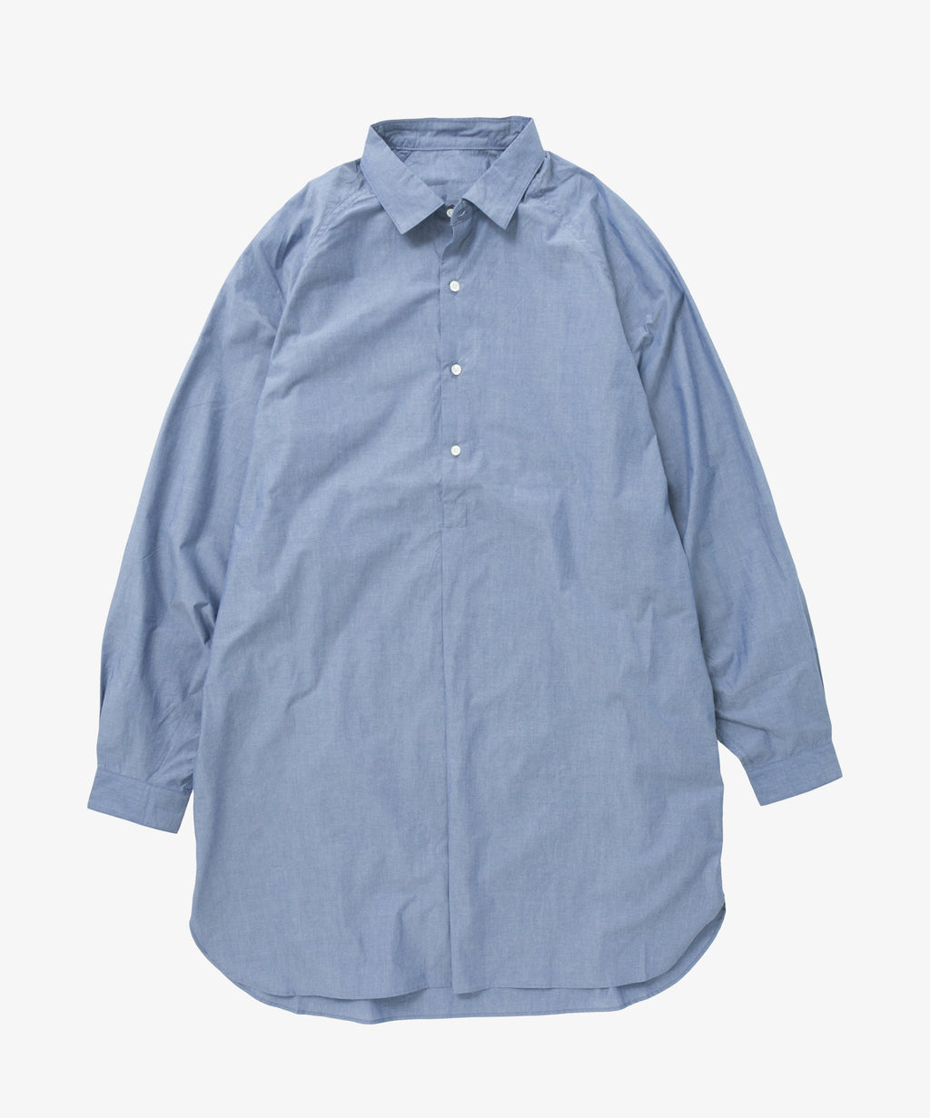 popover shirt long high count navy - default