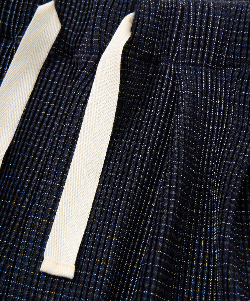 baggy trousers pleats deadstock watahiko tex sashiko
