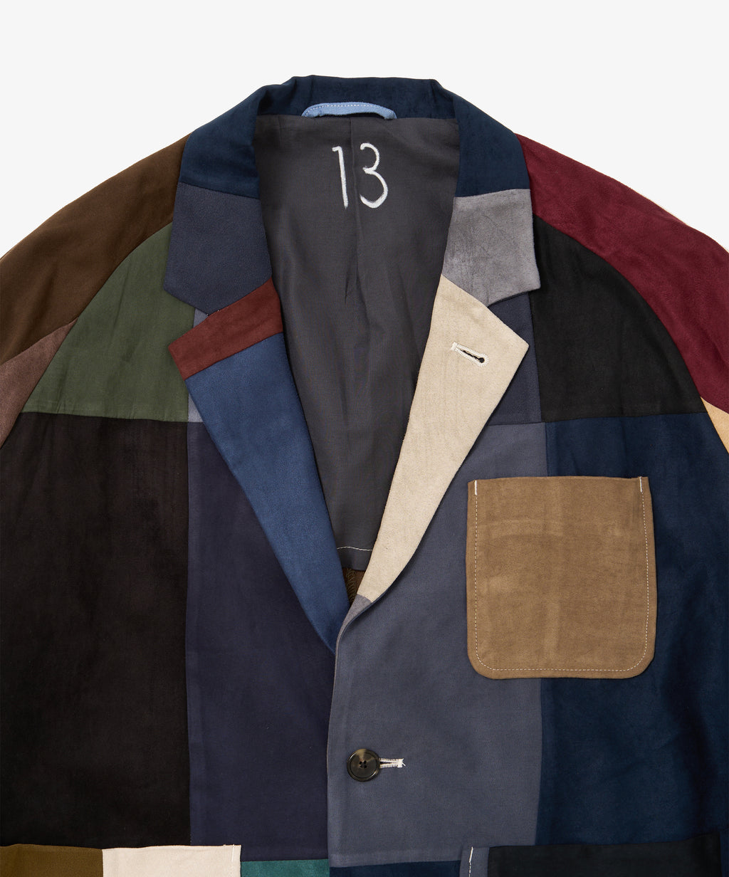 blazer faux suede thirteen