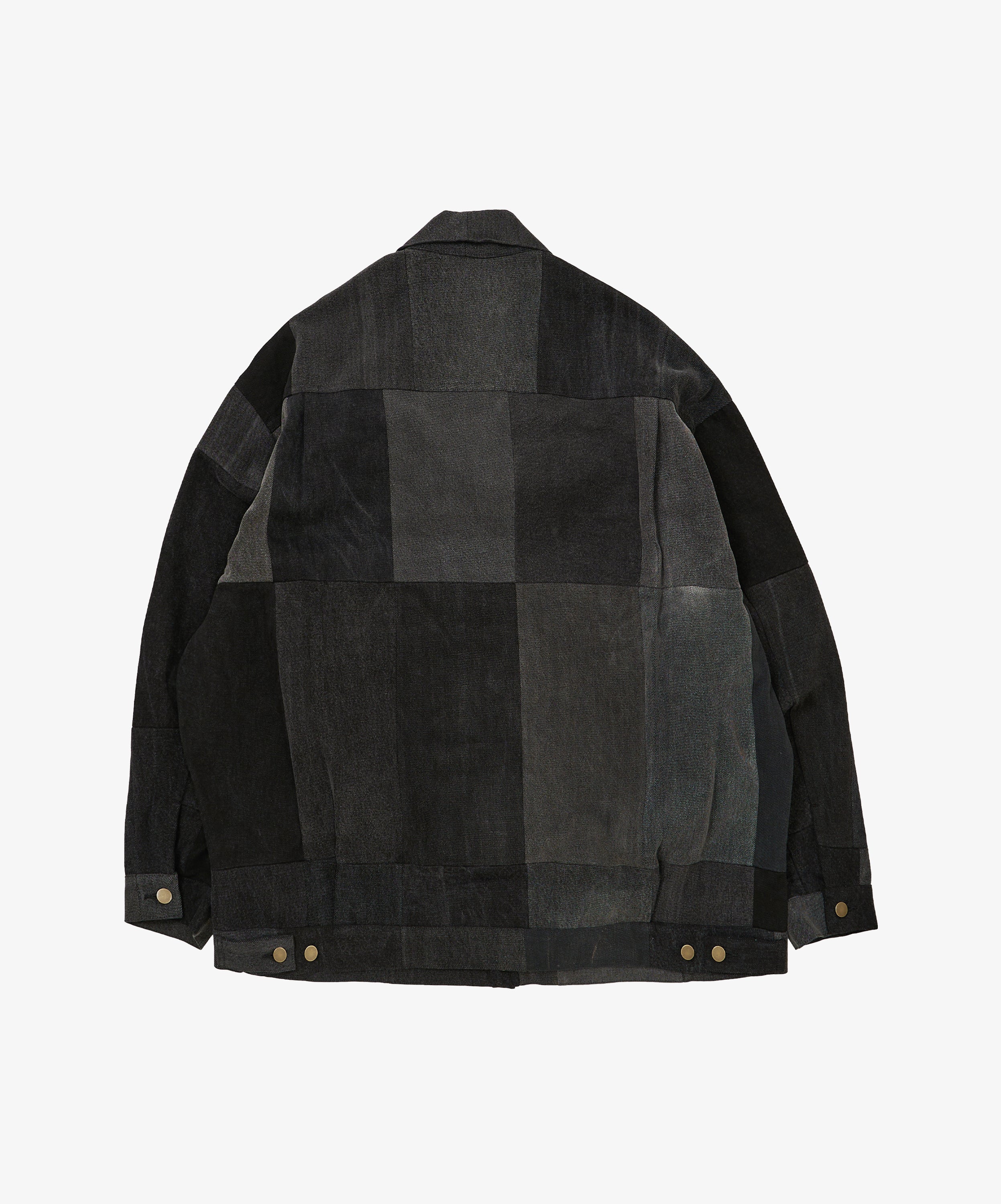 trucker jacket black denim three