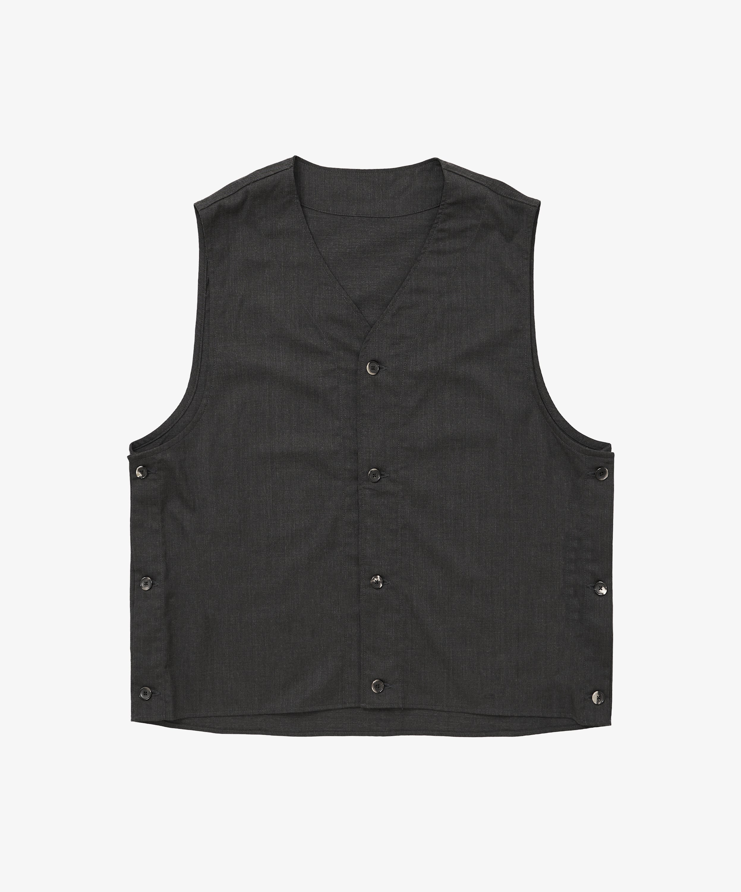 gilet anthracite twill - default