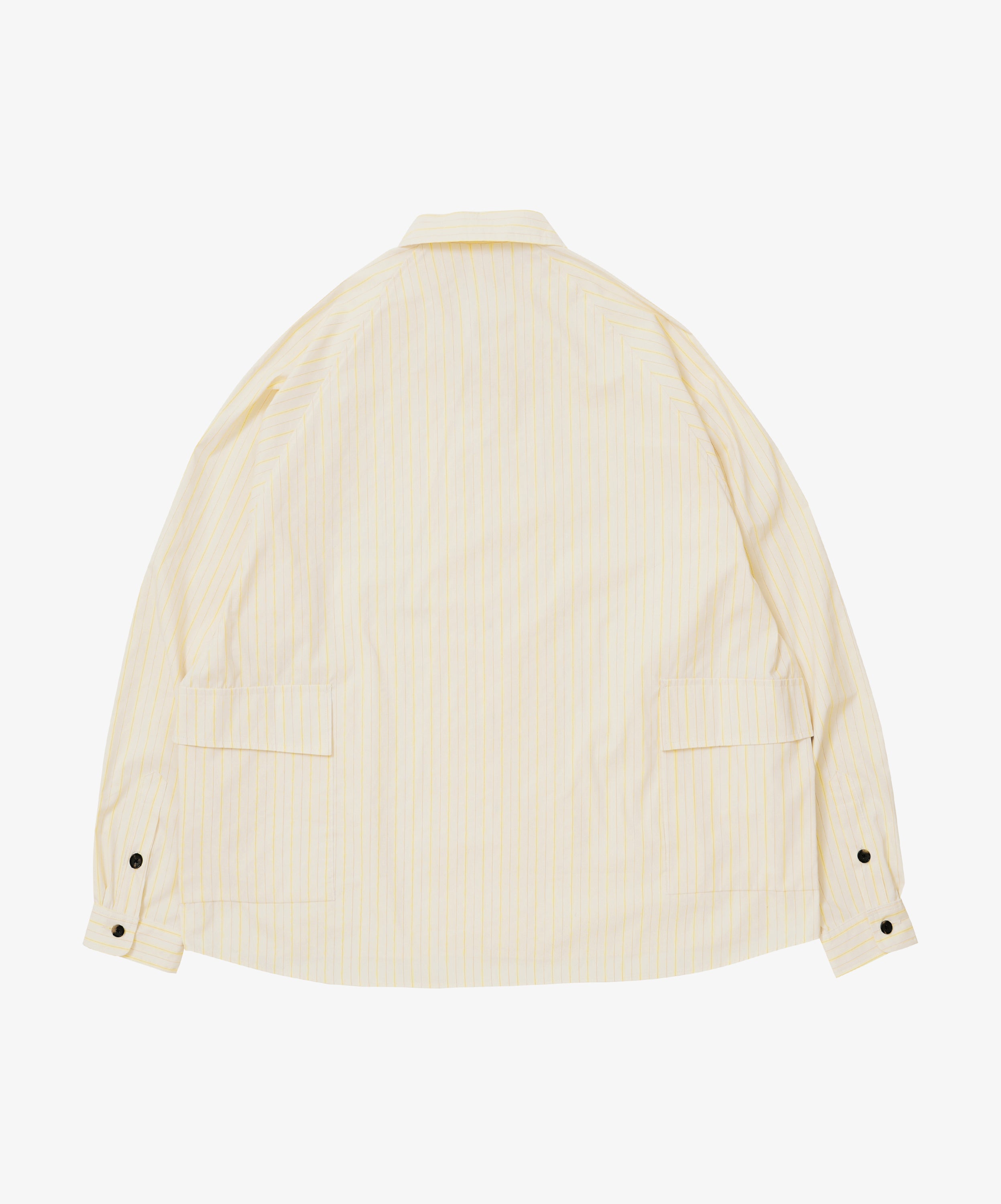big pocket overshirt dead stock neon yellow stripe