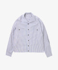 rib blouson high count navy stripe - default