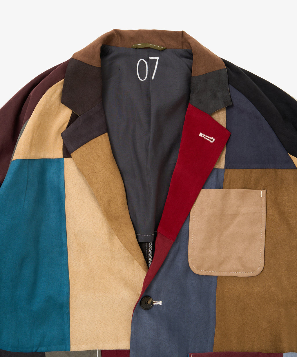 blazer faux suede seven