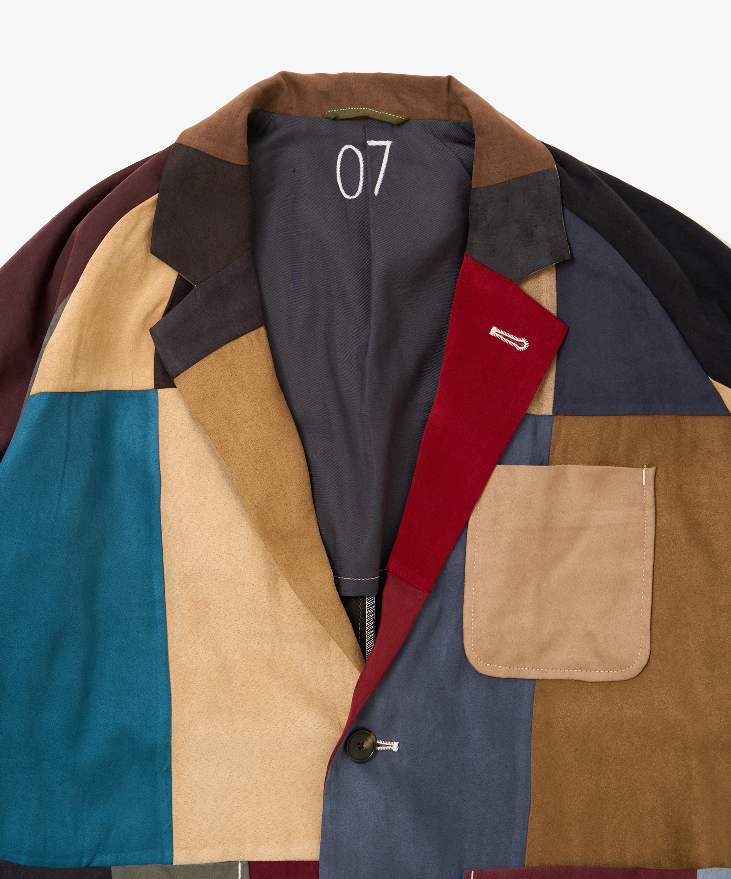blazer faux suede seven