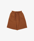 french terry circular short pants brown - default