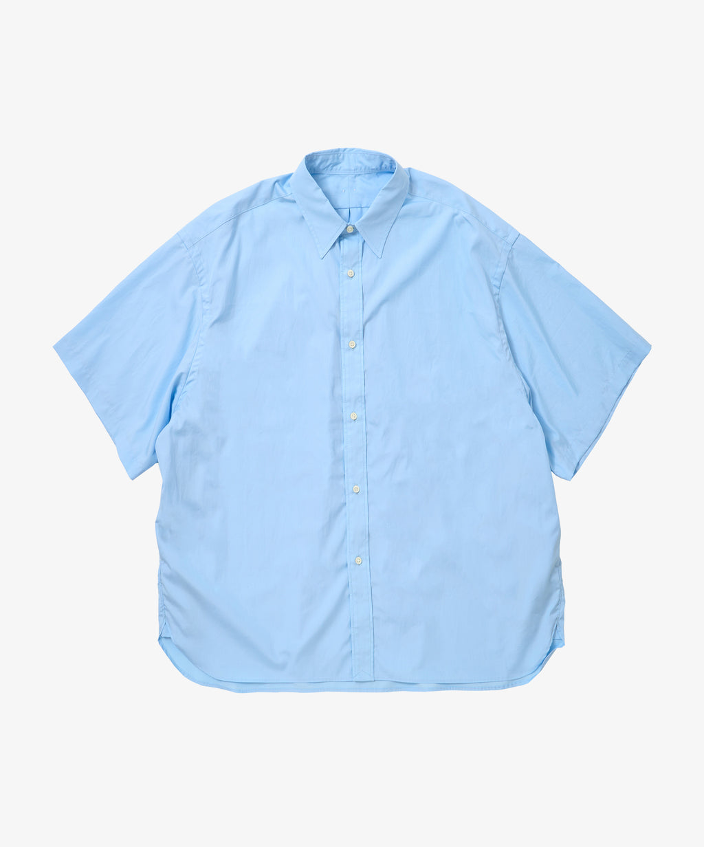 wide shirt with pocket thomas mason blue short sleeve - default